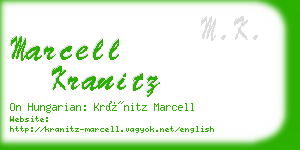 marcell kranitz business card